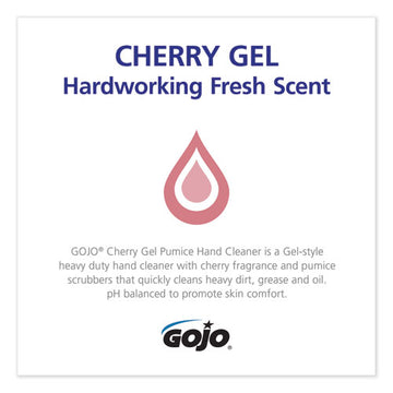 GOJO® Cherry Gel Pumice Hand Cleaner, Cherry Scent, 1 Gal Bottle, 2-carton freeshipping - TVN Wholesale